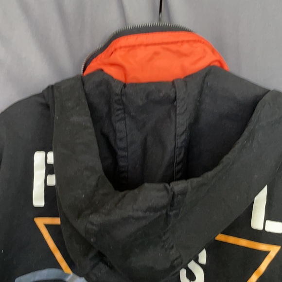 Reason black long jacket with decals - Picture 8 of 14